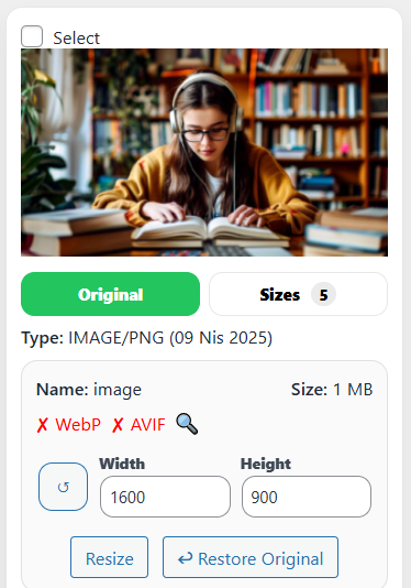 NT WebP eklentisi ekran görüntüsü